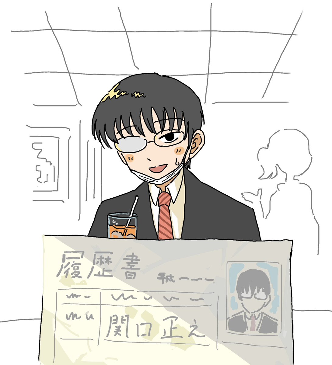 moku_rou0701's tweet photo. 「それで？キミはどうしてﾎｽﾄになろうと思ったの？」
「ちょっと、そんなのまだ持ってたんですか！」

〜ファミレスで語らう男2人の一コマ〜

✨HAPPEY👓BIRTHDAY ✨ https://t.co/fE4dvrmT6k