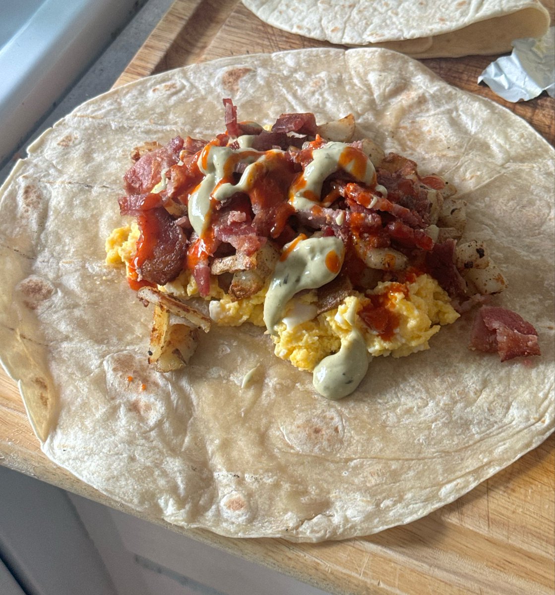 MichaelAmmons's tweet photo. Didn’t feel like spending $20 on a breakfast burrito today so I went and spent $30 on ingredients to make my own https://t.co/9dhMvJpzH2