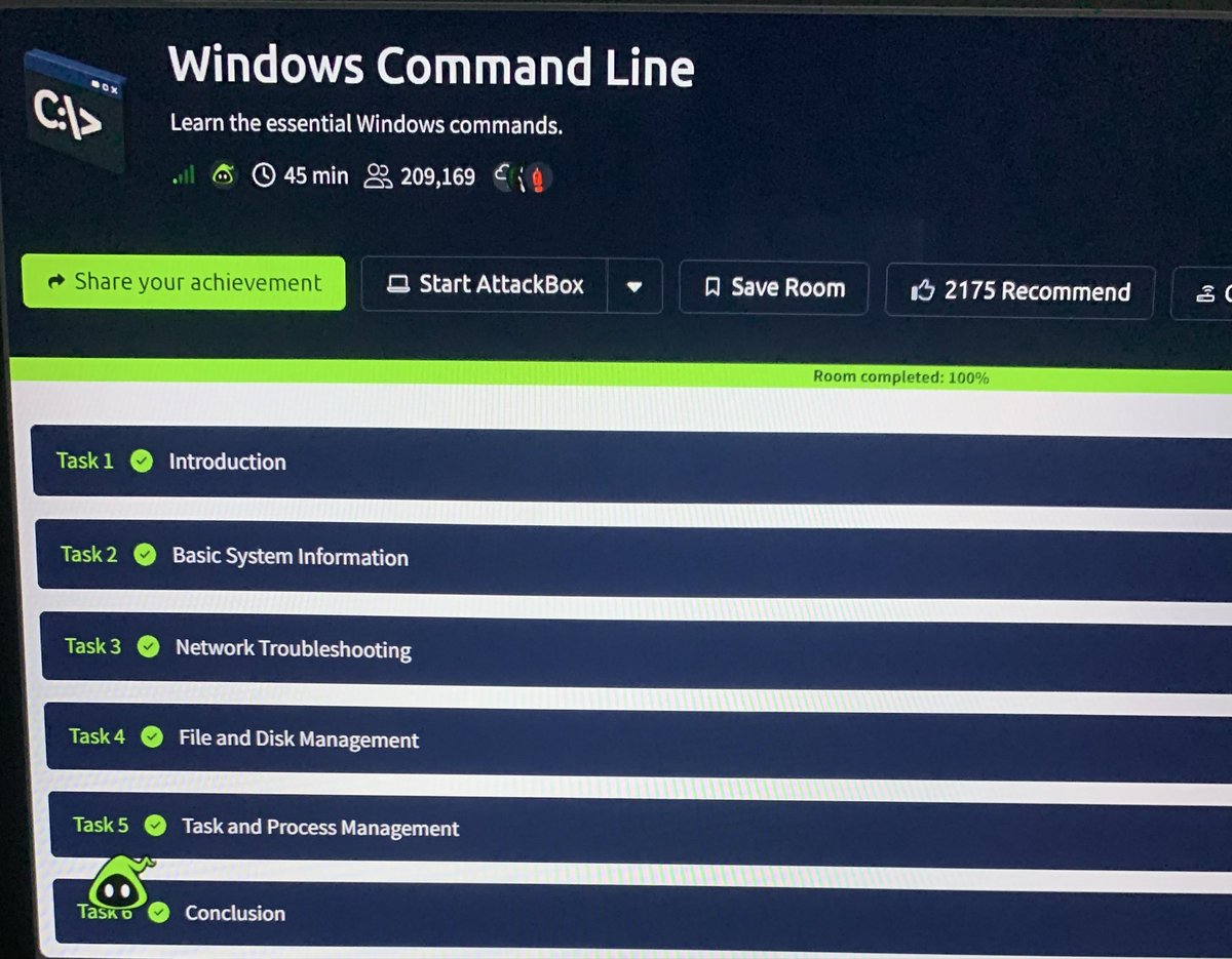 mr_kay7's tweet photo. Day94 #200Dayschallenge @scriptedwebb 

When you're doing incident response, speed matters. Being comfortable in the CLI lets you grab system info, check running process and trace connections way faster than clicking through menus

#CyberSecurity #SOCAnalyst https://t.co/qElHuLfwQe