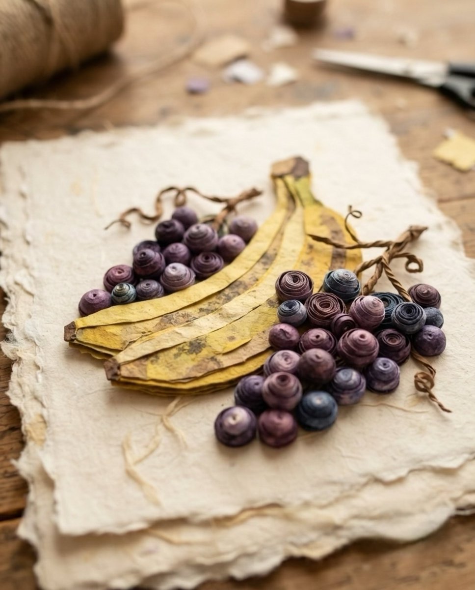 SungoGo10's tweet photo. A fresh batch of handmade paper fruit, straight from the crafting table!
#DIYPaperCraft #PaperArtist #HandmadeDecor #CraftingMagic #CreativeProcess #art #color #mulberrypaper https://t.co/1ezvrHjxf8