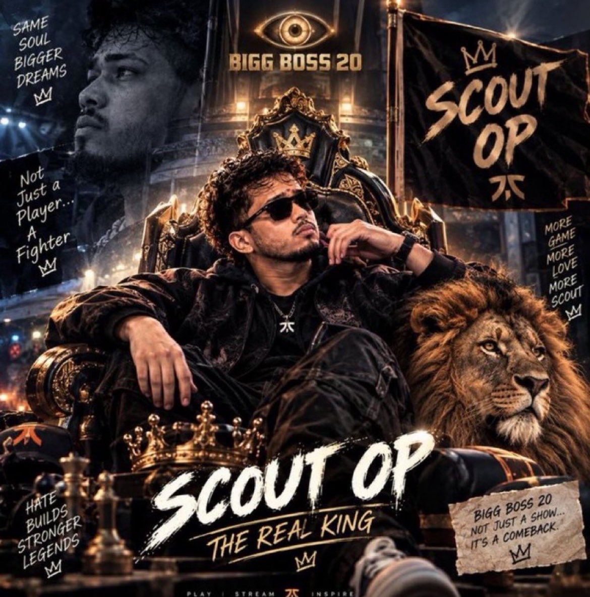 qazikaBaapOP's tweet photo. When Ranvijay said he is the BADSHAH, he meant every word of it. His aura, dominance, and legacy speak louder than words XD

BADSHAH OF IGC SCOUT OP

#ScoutOP | #BiggBoss20 https://t.co/othJEnWsRZ