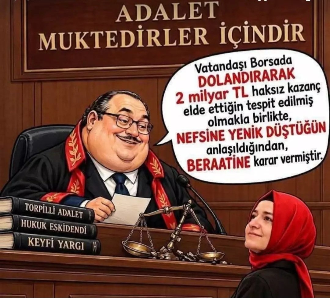 AlicigirAli's tweet photo. Rejim hırsızlarına dokunulamaz
Tayyibizm dini böyle emrediyor 
Erdoğanizm en büyük sapıklıktır
AKP azılı bir hırsızlık çetesidir https://t.co/46IHfqtRZn