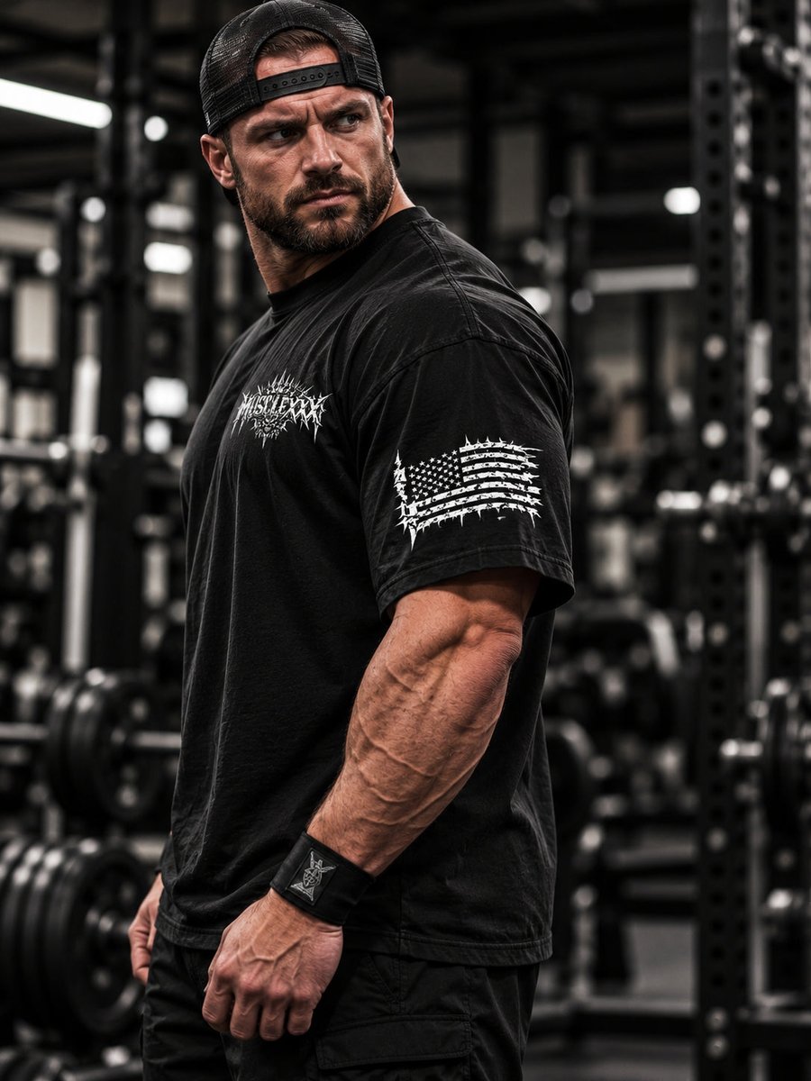 MUSCLEXXXUSA's tweet photo. Pull on the MUSCLEXXX Skull Pump Cover, garment-dyed heavyweight cotton that screams energy for warm-ups and lift days. Let the skull graphic do the talking and keep it in rotation when you want the room to notice. #ad #GymWear #Fitness Tap the link in bio. https://t.co/4oCkym3O3F