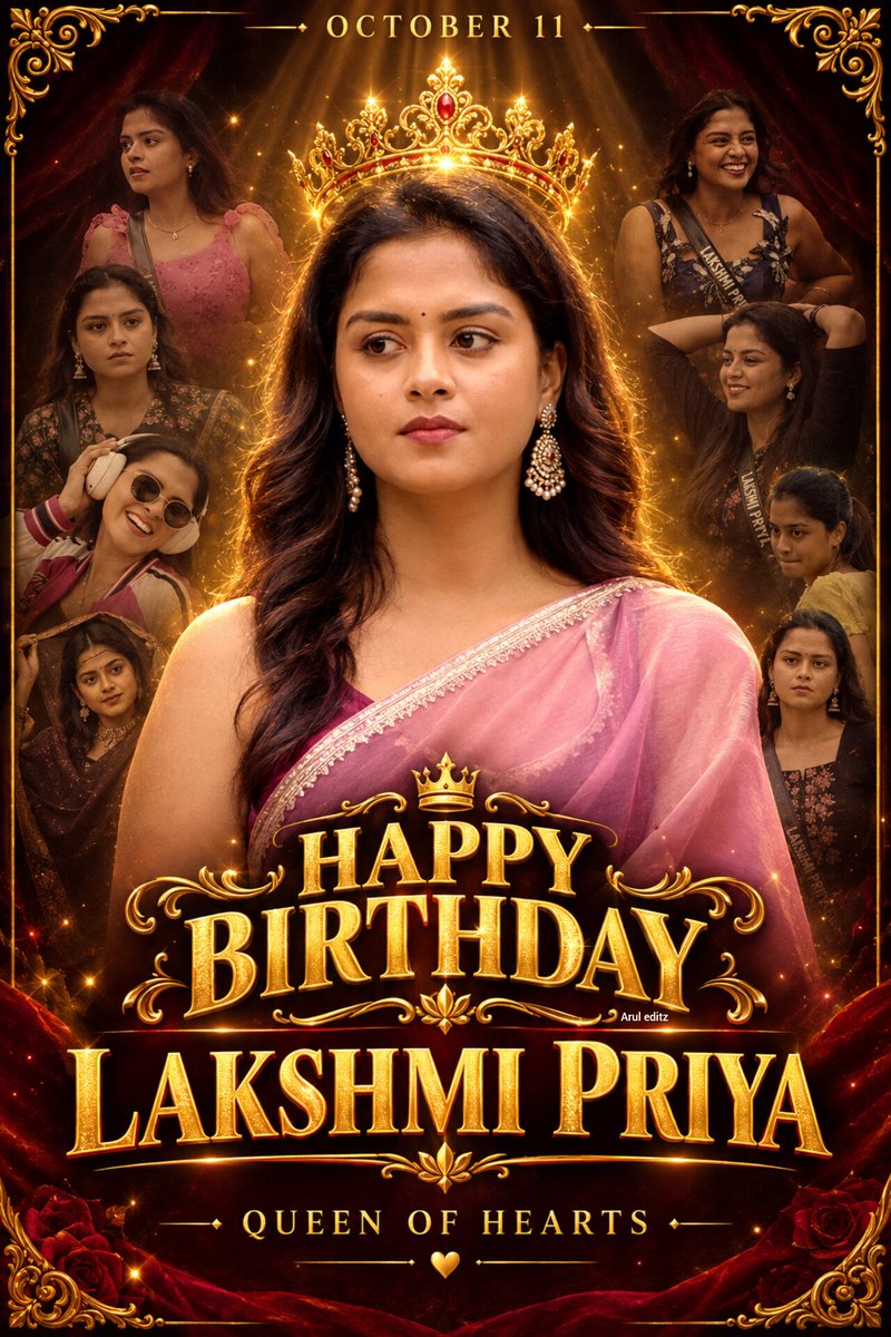 ssv__remo's tweet photo. Happiest birthday my evergreen crush uh 🥰❤️🫂💞

Special poster from Lp fandom side 🥰🥰❤️

#HBDlakshmipriya 

#lakshmipriya #lakshmipriyaArmy 
#lakshmipriyaArmyHead #keeripulla #biggbossTamil10 
#biggbossTamil #biggboss https://t.co/j02HTsvPpu
