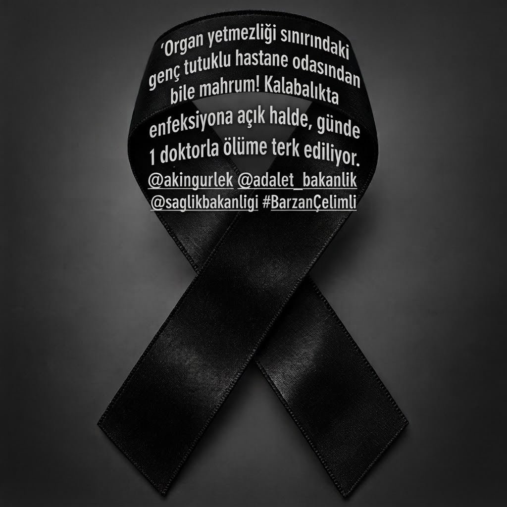 mlktkc28444's tweet photo. 🚨 Barzan Çelimli’nin sağlık durumu açıklansın, gerekli tedavisi eksiksiz sağlansın! Yetkililerden acil yanıt bekliyoruz.
#barzançelimli 
@AkınGürlek @saglikbakanligi @adalet_bakanlik https://t.co/qri1CxsY8P