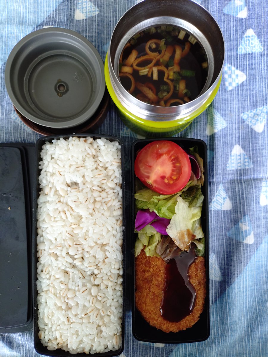 kidokentaro's tweet photo. 少し前に持参した弁当。だし巻き卵をそのまま詰めた日もある。 https://t.co/EMxPqotZVV
