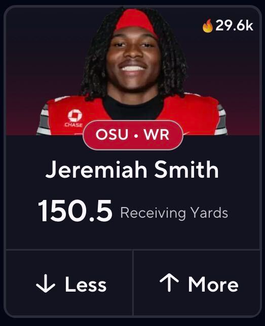 PrizePicks's tweet photo. Bro the greatest college WR of all-time. https://t.co/aPxN8HZeh6