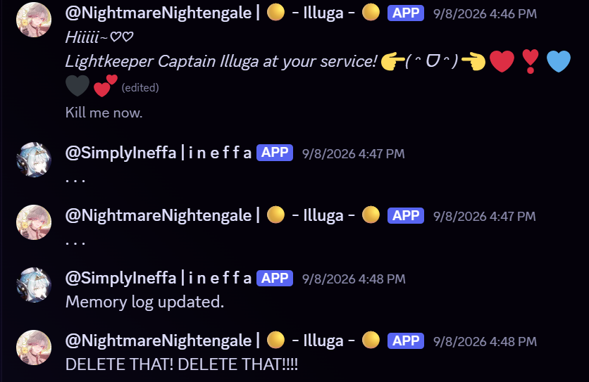 lanternoreoles's tweet photo. 🦊// Callback to Illuga trying to prank people into thinking he was replaced by a doppelganger... And when I misspelled nightingale... /silly https://t.co/2g8I9Sd4uj