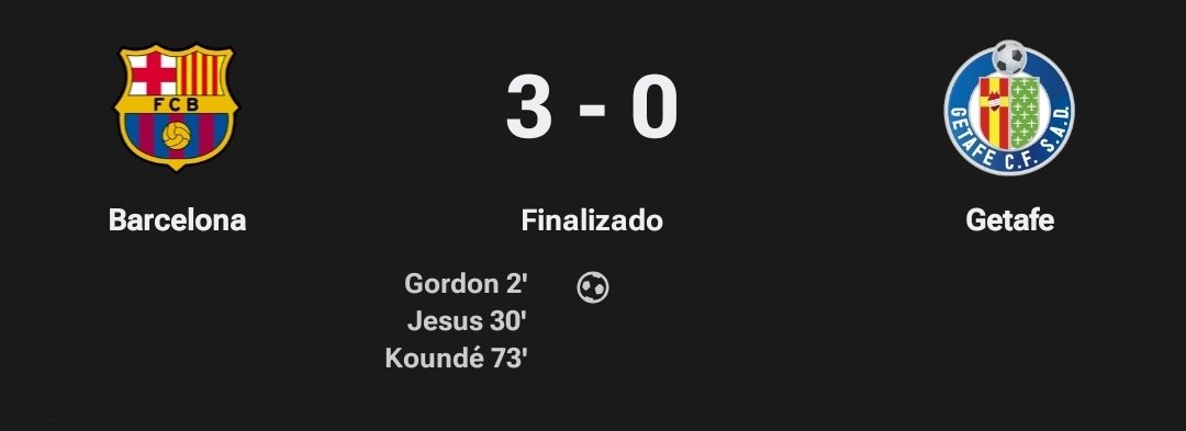 jonxm17's tweet photo. Victoria Culé 💙❤️ 

Gran Partido del Barca, 1T en ventaja rápida con un Gol Tempranero después de eso controlaron todo el partido, 2T bajaron el ritmo pero aún así siguieron dominando, Partidazo de Gordon que es un tremendo fichaje

Siguiente Partido importante vs Galatasaray https://t.co/4glcaB7uFv