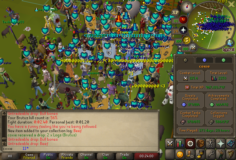 Coxie_rs's tweet photo. WORLD RECORD FASTEST ALL PETS COMPLETION

#71 Beef - 565 kc

Time since creation: 3 years, 9 months, 23 days
Time played: 273 days, 20 hours https://t.co/EOsg7e1AM8