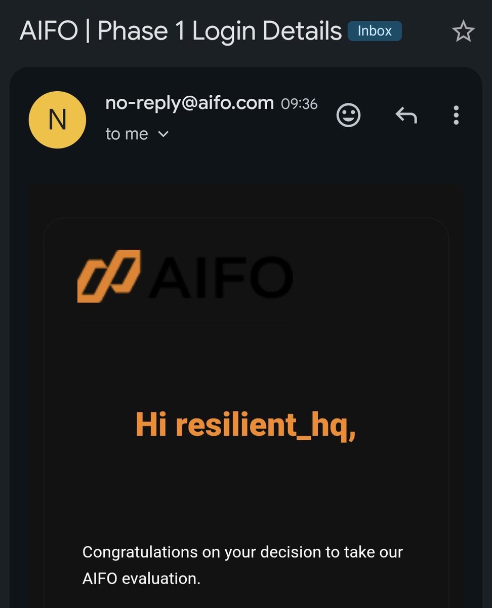 RESILIENT_HQ's tweet photo. I breached my @AifoFunding $5K evaluation account in Phase 1.

But  when I originally purchased the account, the offer included a FREE retry

@AifoFunding has now sent me fresh Phase 1 credentials, meaning I have officially been handed another opportunity to take on the challenge.