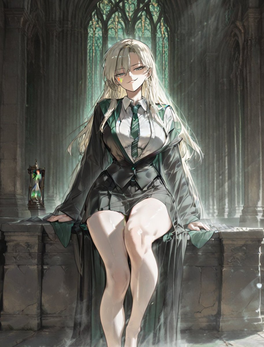 kyz6538's tweet photo. a little trouble in green and silver. 🐍
would you survive a semester at hogwarts with her?
#malfoy #harryPotterfarnart https://t.co/zDPwksE78r