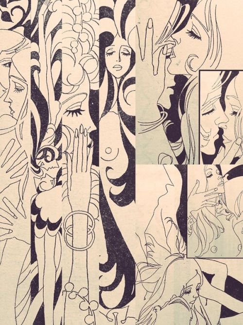 entreanemoia's tweet photo. Illustrations made by Kuni Fukai in the 60s and 70s. https://t.co/1walcOumrW