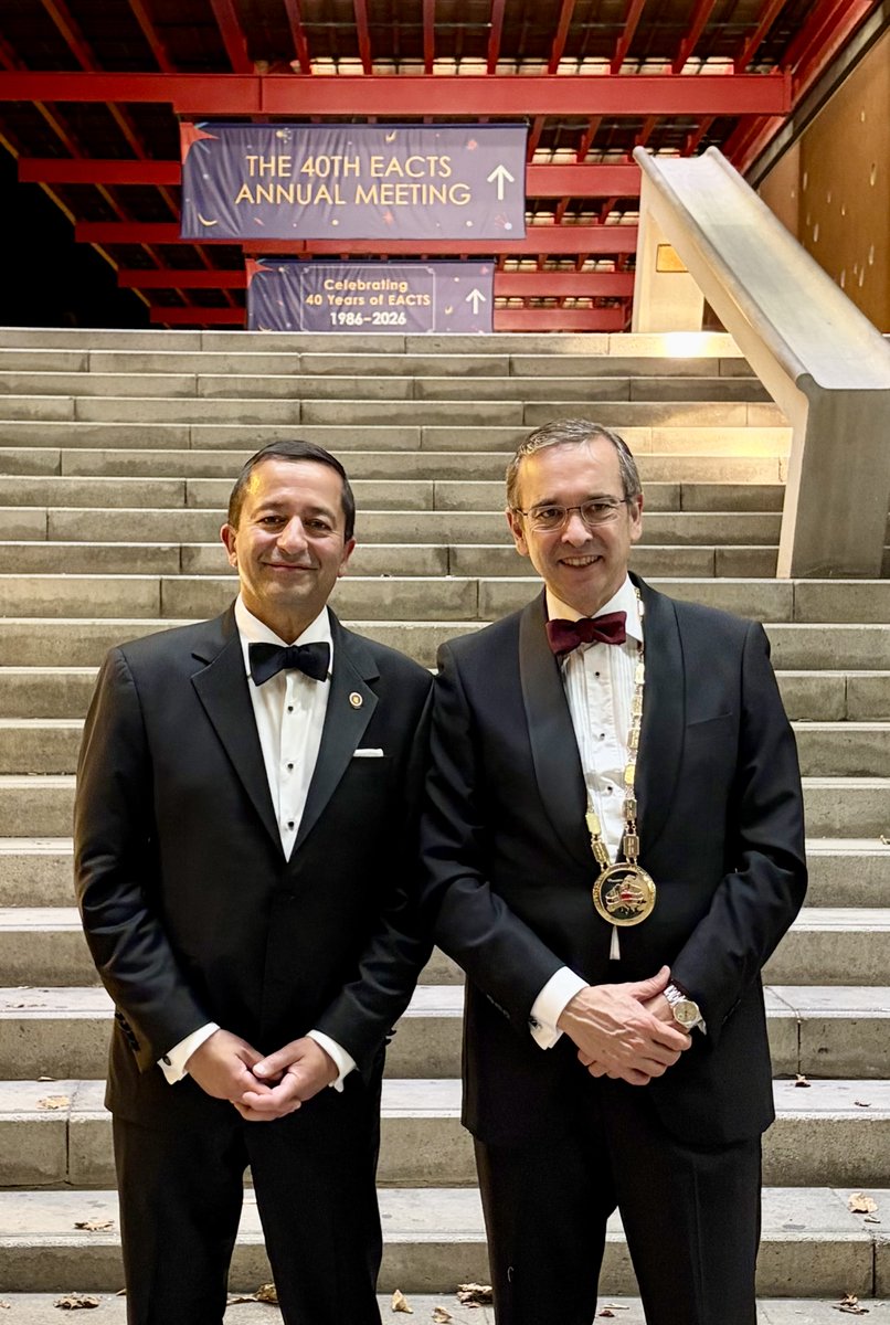 BadhwarVinay's tweet photo. As the 40th EACTS Annual Meeting concludes, we celebrate far more than scientific excellence and technical mastery—we celebrate the power of partnership, international friendship, and societal unity.

Across borders and continents, https://t.co/S6WVwVfaJ1