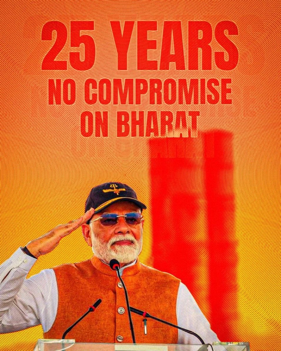 PradhumanGwl's tweet photo. 25 years of Governance.
One constant:
𝐁𝐡𝐚𝐫𝐚𝐭 𝐟𝐢𝐫𝐬𝐭, 𝐚𝐥𝐰𝐚𝐲𝐬.
#25YearsOfSeva
#SevaSankalpAbhiyan https://t.co/X0st1GWiro