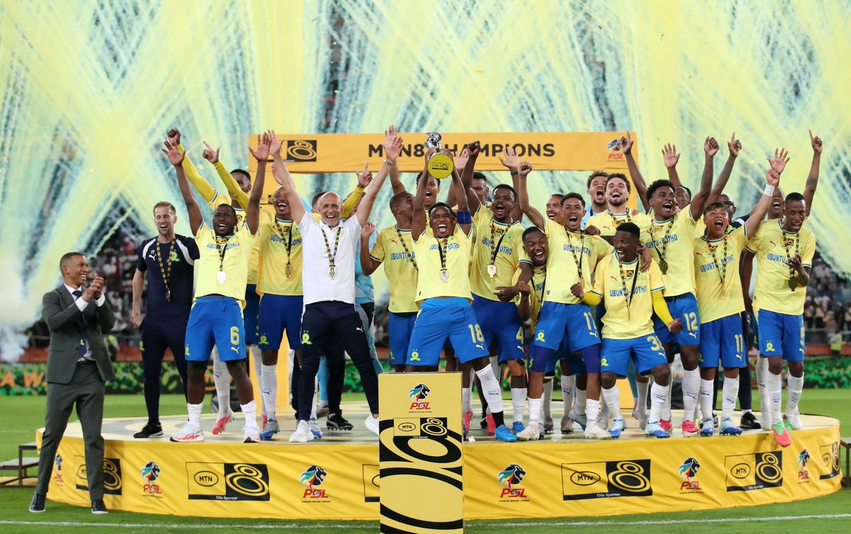 Masandawana's tweet photo. 𝗧𝗛𝗘 𝟮𝟬𝟮𝟲 𝗠𝗧𝗡𝟴 𝗧𝗥𝗢𝗣𝗛𝗬 𝗜𝗦 𝗢𝗨𝗥𝗦 🏆💛

#Sundowns #MTN8 #NeverStopRising https://t.co/AN5tFobpxy