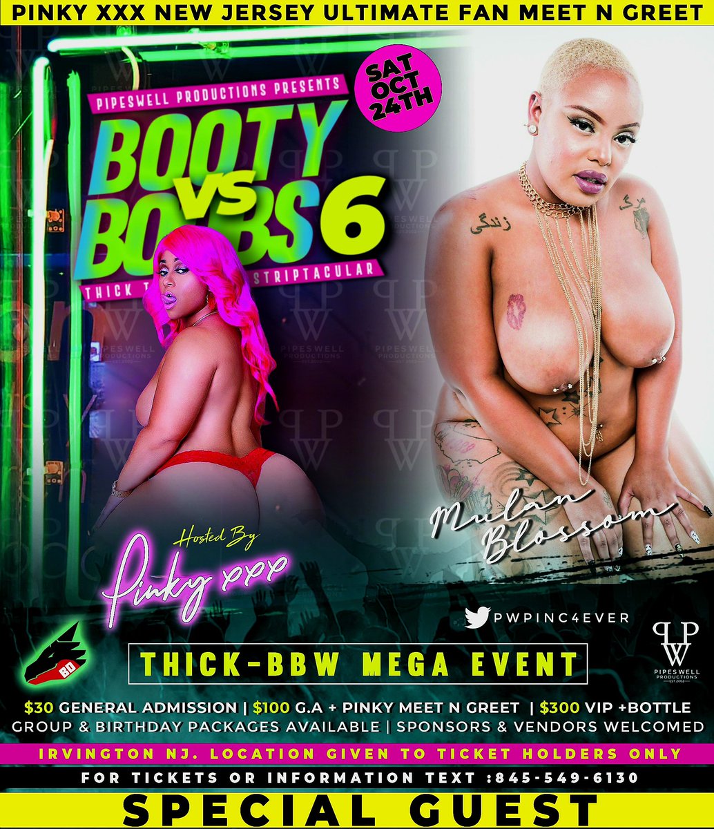 pwpinc4ever's tweet photo. 14  Days Left: Thick-BBW Strip-Tacular Ultimate Fan Meet-and-Greet 
BOOTY vs BOOBS #6 Hosted by @therealpinkyxxx

📍NEW JERSEY | 🗓 Sat Oct 24  

Tickets OnSale Now 
https://t.co/k1AuwoyTjd

SPONSORED BY:
@bad_dragon 
@JazziiWar11 
@Dukehca 
@GothamCityEros

@_MULANBLOSSOM https://t.co/FO8zamYYEA
