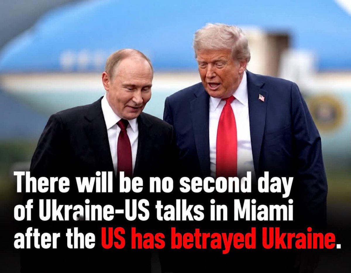 DaveJansen79249's tweet photo. #Tjump’s betrayal of Ukraine, while Ukraine’s delegation was in Florida to talk with Kushner/Witkoff. https://t.co/z1EoFW6eAp