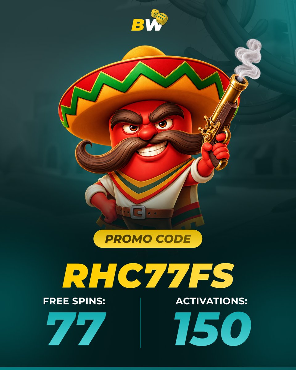 bw_casino_latam's tweet photo. 🌶 ¡Consigue 77 Giros Gratis con nuestro código exclusivo!

🫑 Juega a Red & Hot Chilli, activa el código y disfruta de 77 Giros Gratis.

😎 Código: RHC77FS
🎰 Requisito de apuesta: x25
🗓 Válido durante: 2 días

🤠 ¡No te lo pierdas! Activa hoy tus 77 Giros Gratis y empieza a girar — https://t.co/iNphuVzaJS