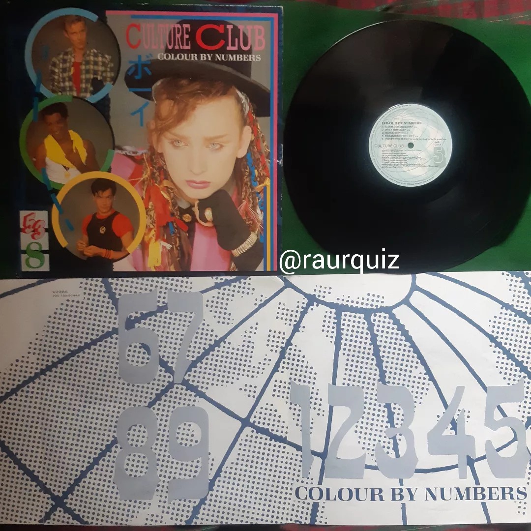 raurquiz's tweet photo. #otd @realcultureclub #cultureclub @boygeorge #colourbynumbers #karmachameleon #itsamiracle #blackmoney #changingeveryday #thatstheway #imonlyteyingtohelpyou #churchofthepoisonmind #missmeblind #misterman #stormkeeper #victims #vinilo #vinyl @soundstoryuk @Albumism https://t.co/IsWf5A7OnP