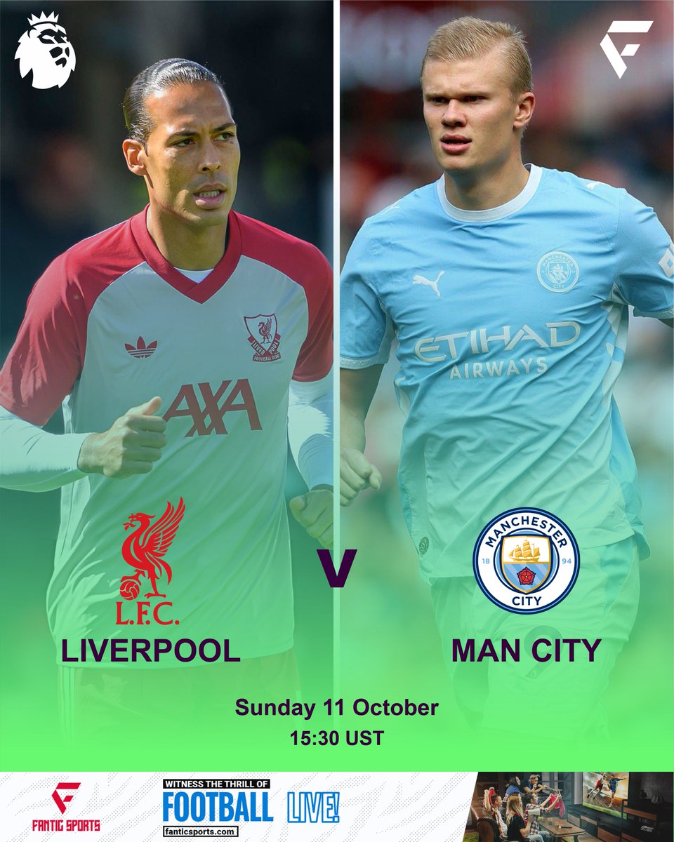 fanticsports1's tweet photo. Premier League matchday showdown!
🔴 Liverpool takes on 🩵 Manchester City in an absolute heavyweight duel! 🌟⚽

#Liverpool l #ManchesterCity l #PremierLeague l #FanticSports https://t.co/mFWcpSrdtX