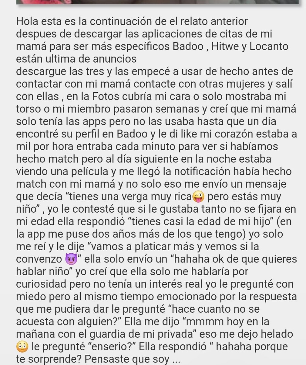 camus7bdsm's tweet photo. Les comparto un relato real
Si lo leen todo les seguiré compartiendo relatos https://t.co/GEWRpdI1Wt