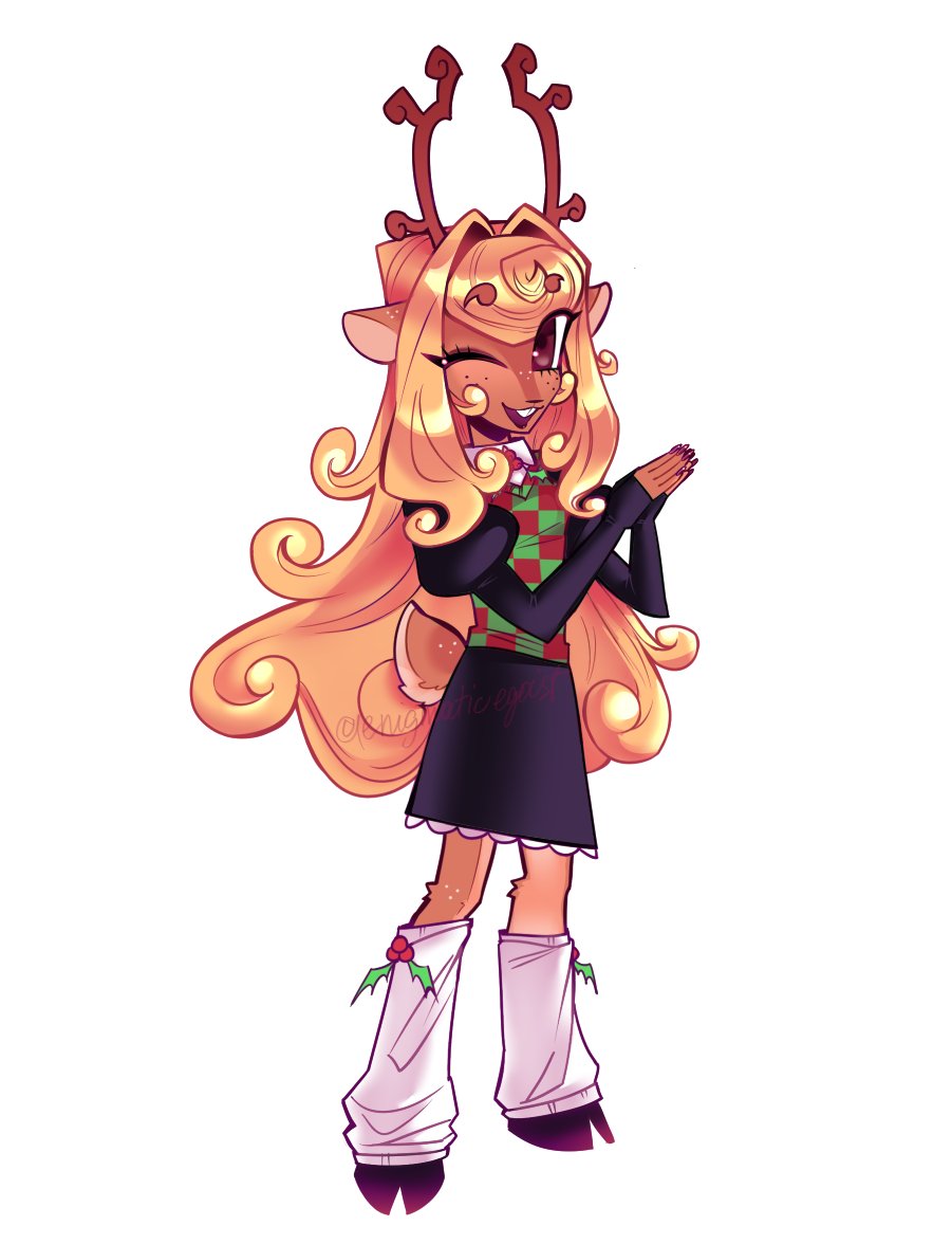 enigmaticegoist's tweet photo. experimental noelle, tried changing up the face and hair a little #deltarune https://t.co/Hup6qiTXiJ