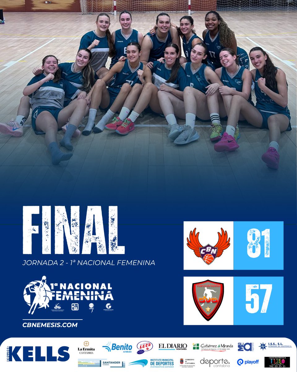 cbnemesis's tweet photo. ✅ El CB Némesis suma su segunda victoria de la temporada (81-57)

https://t.co/z60JUyyPqJ https://t.co/hUnKKiYAwj