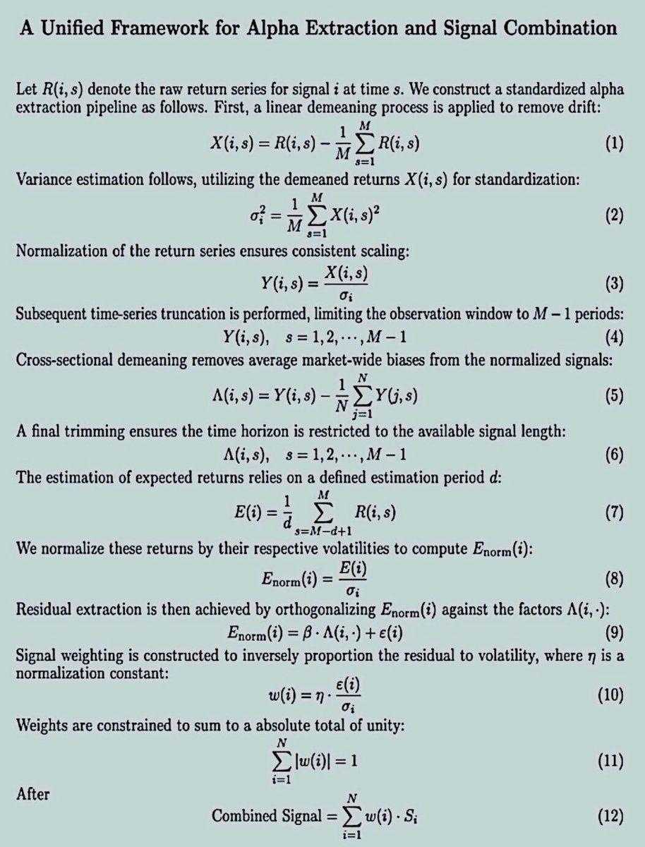 0xTrackmind's tweet photo. this quant paper is f*cking insane

it's pretty much the 12-step checklist hedge funds go through before they ever place a trade.

every step, every formula, full Python code, all of it spelled out.

drop it into Claude and you could have a working trading system by tonight.

the crazy part is most people are trading blind while this entire framework has been out in the open the whole time.

full breakdown in the article below.

bookmark it before this thread gets buried.