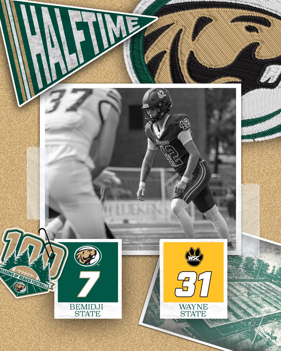 BSUBeaversFB's tweet photo. At the half https://t.co/yFdAamf5hL