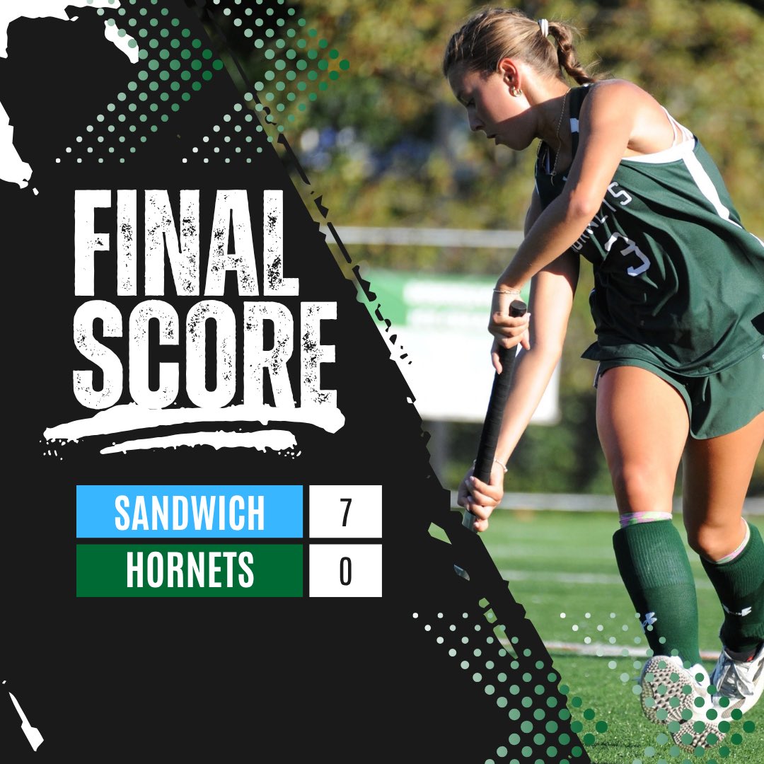MEHornets's tweet photo. Field Hockey: FINAL - The Hornets fall to a very talented Sandwich team. Next, they travel to face Lynnfield on Monday, October 12. @GDTSports https://t.co/YVsQ9YRU9A