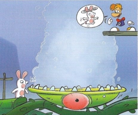 Ilovebadmusic0's tweet photo. The rabbids relationship with rayman in this book is actually so endearing...hes like a teacher https://t.co/Tpi1bg4xzM