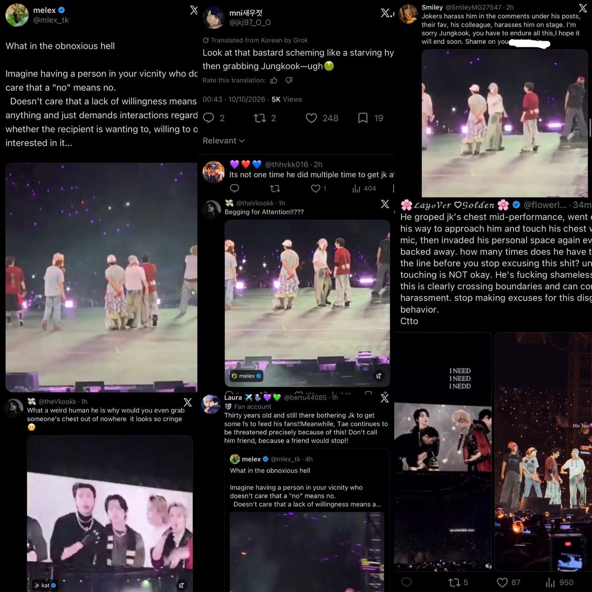 mainpopjmin's tweet photo. i’m still waiting for fckass armys to call out these btches who drag jimin over simple interactions. they’re so ready to jump pjms but not a single word for trashkookers or jk/th solos https://t.co/JgPuAgNaxa