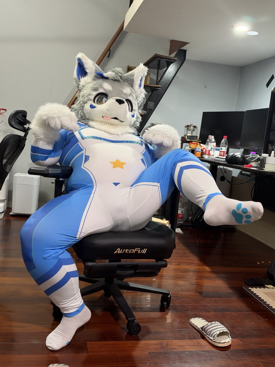 PangDaHusky's tweet photo. 小狗趴好了～哥哥不进来嘛～ https://t.co/xtni3O4pQJ