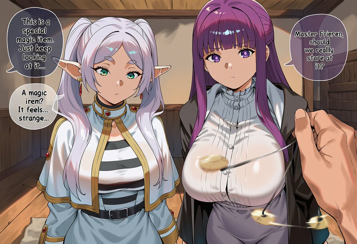 HustaNSFW's tweet photo. Frieren &amp; Fern Hypnosis 2koma 🔥
#Frieren #Fern #NSFW #Hentai #Hypnosis https://t.co/wtsMG5ji1X
