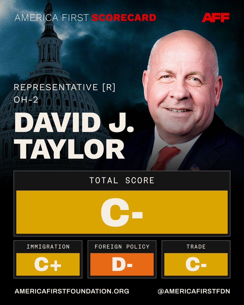 AmericaFirstFdn's tweet photo. In his first term, Dave Taylor has already built a reputation for mediocrity. (@RepDaveTaylor) https://t.co/3pNrvdQXfp