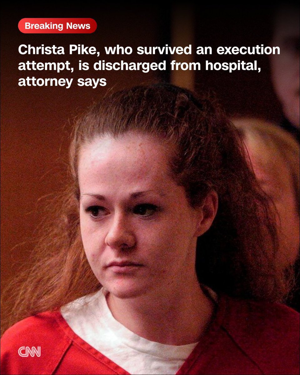 TiffanyPerspect's tweet photo. Christa Pike, who survived Tennessee's attempt to execute her by lethal injection, has been moved back to prison, according to a statement released by her attorney. https://t.co/VKZGfnwpB8