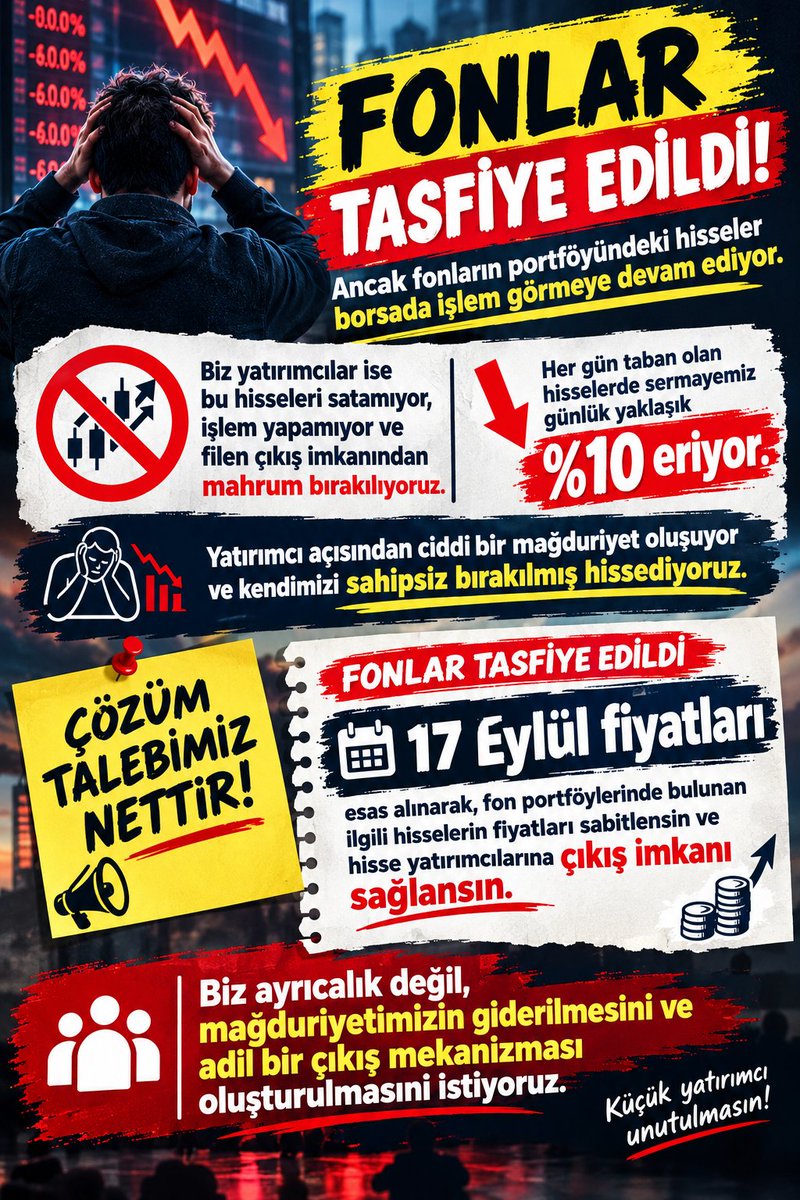 yilmazol_1's tweet photo. #terahisseleriocaksöndürdü
#anaParaYoksaOyYok
#TeraveHisseMağdurları
#BATTIKhisseSenetlerinde
@tcbestepe
Fonlar tasfiye edildi ama hisseleri işlem görmeye devam ediyor !
‼️ 18 gundur hergün - 10 ‼️
Bu mağduriyet nereye kadar??Sahipsiz Bırakıldık ‼️
Neden hiçbir tedbir alınmıyor ? https://t.co/gYH0YeoNpO