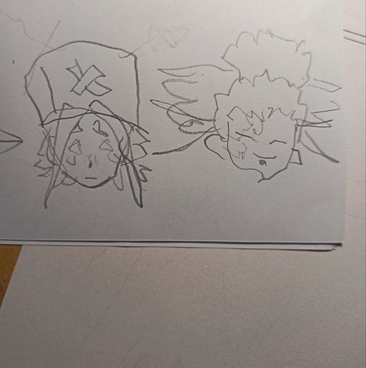 Mazzsup's tweet photo. I was drawing with my non-dominant hand, and... on one side, we have Tamsy—horrible and deformed—and on the other, we have lovely and grogeous Eishia https://t.co/F0tcpIBFsj