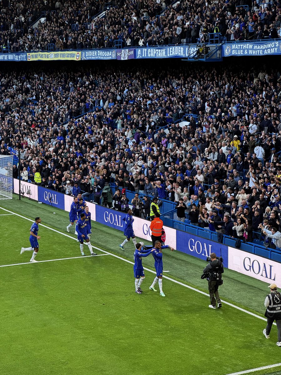 Santanyass1's tweet photo. First Chelsea game. Dreams do come true 💙🙏 https://t.co/1TVvXYnyfT