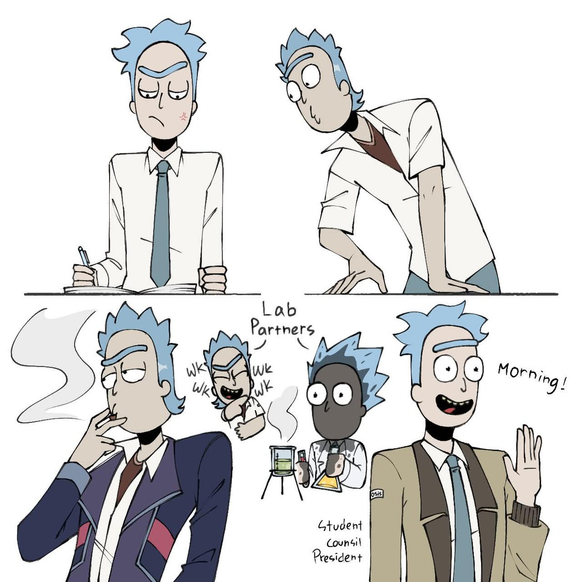 orcakayang's tweet photo. Highschool au? https://t.co/HmmQc8wQSN