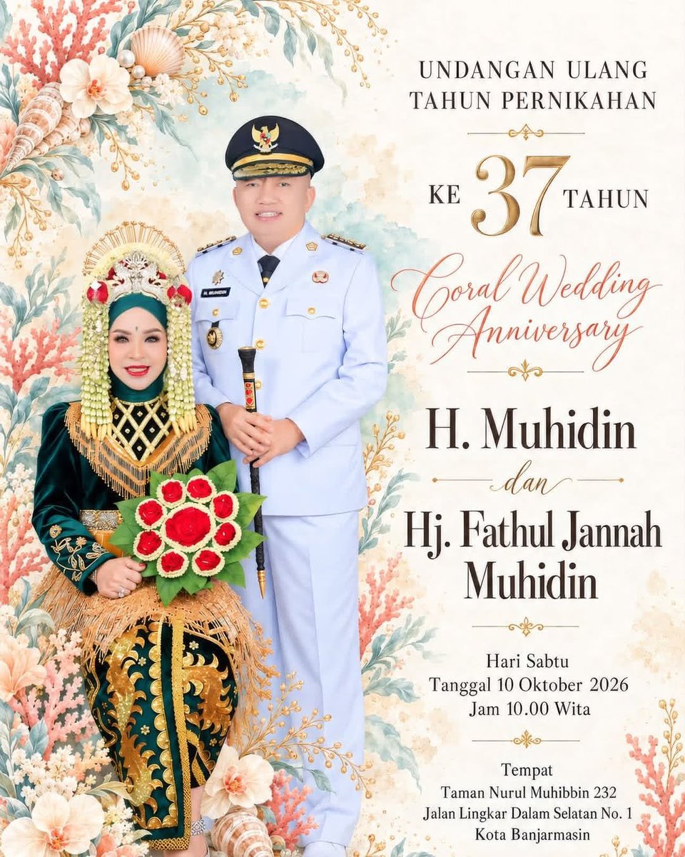 DS_yantie's tweet photo. Jangan berharap sama pemerintah pusat ketika pemerintah daerah aja gak peduli. 

Di tengah karhutla yang semakin parah, gubernur Kalimantan Selatan malah mengadakan acara anniversary 37 tahun pernikahan. https://t.co/vLRCGxr31v