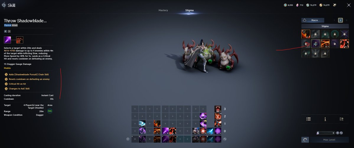SkallEdit's tweet photo. @YAMATO_AION2 On a second preset for PvE Assassin focusing on daily missions involving tons of monsters to kill, it's better to go for Throw Shadowblade lvl 20 (if possible, minimum 10) to teleport from monsters to monsters and almost insta kill them :)!
@YAMATO_AION2 https://t.co/d2CZuQSABT