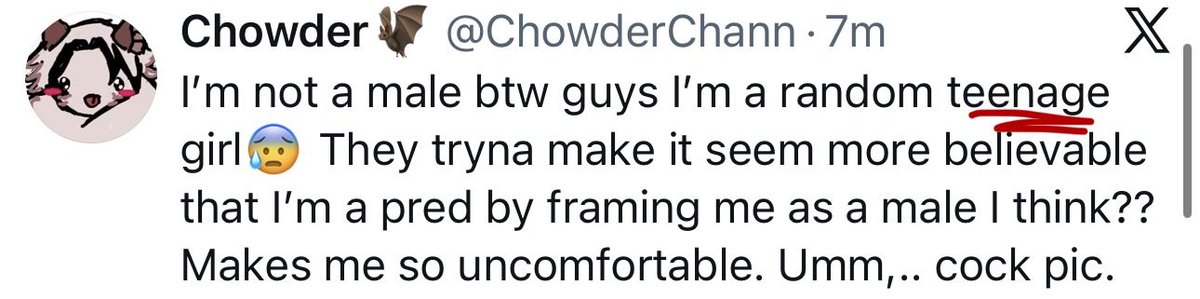 callowwwwwt's tweet photo. Soup continues to claim they are a minor, meaning if they are a minor there are hundreds of ADULTS following them and encouraging them to post nsfw content. #bbtwt https://t.co/vA4oN43ZXw