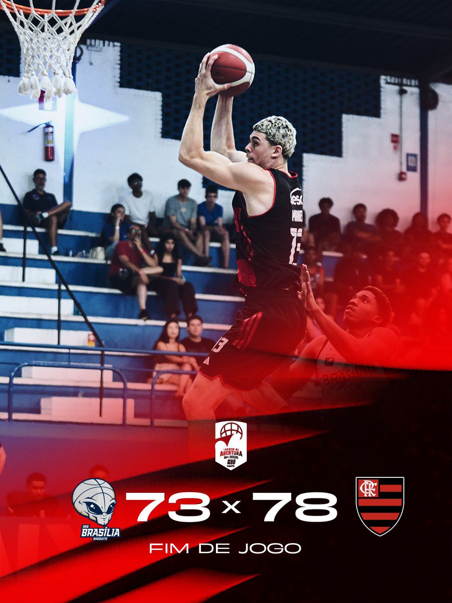 TimeFlamengo's tweet photo. FIMMMMMMMMMMMMMMMMM DE JOGO EM BH! 

O #FLABASQUETE VENCE O BRASÍLIA POR 78 a 73 E SE CONSAGRA BICAMPEÃO DO TORNEIO DE ABERTURA DO @NBB! 

MENGOOOOOOOOOOOOOO! 🔴⚫️

📷 Yuri Reuters https://t.co/OAp7DE9sLP
