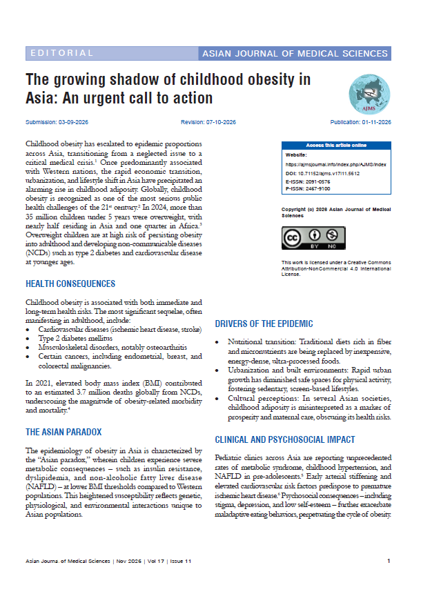 arun732003's tweet photo. #AJMS #Openaccess #DOAJ #CABAbstracts #EBSCO #NLMCatalogue #NepMedRepository #WorldCat #EMBASE #Elsevier #WHOSEAR #ChildhoodObesity #AsianHealthCrisis #PublicHealthChallenge #PediatricObesity #NonCommunicableDiseases #MetabolicSyndrome #NutritionTransition #UrbanHealth https://t.co/HSyhy41Mnd