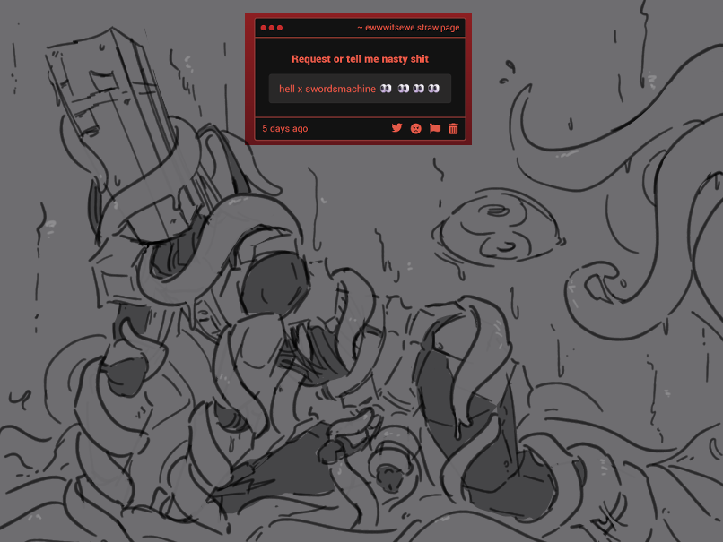 ewwwitsewe's tweet photo. I actually never drew swordsmachine before 
(strawpage request)
#ultrakillnsfw https://t.co/KkuWLgjBZm