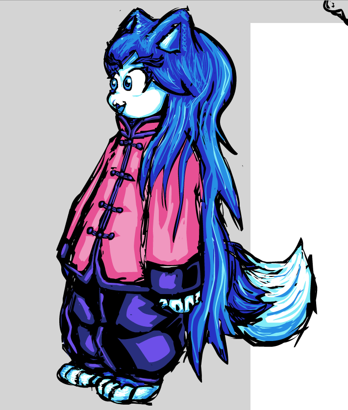 MangoShakeFever's tweet photo. @glognuts552634 drawing is unfinished for 3rd image and coloring is unfinished in 4th image.

try to draw Nekojin's hair like Yajirobe for reference. https://t.co/ivFkmGBTag