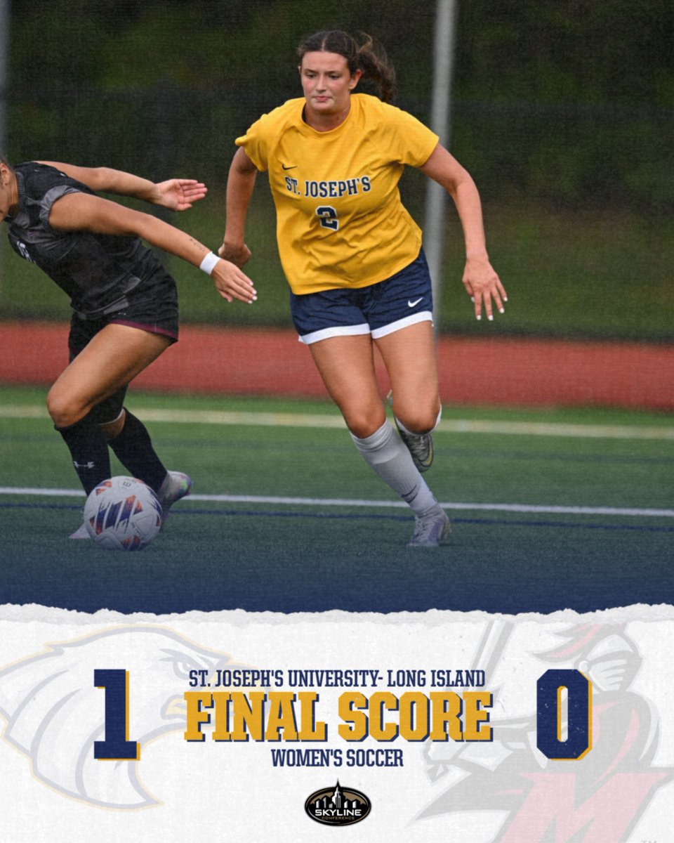 SJLIAthletics's tweet photo. The #SJLI women's soccer team defeats Manhattanville, 1-0, on the road Saturday afternoon!
#flywithus #goldenera #skylinewsoc https://t.co/C4IIqNS3KF