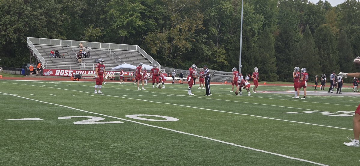Jay_Arnold13's tweet photo. I had a great time at @RoseHulmanFB watching their 52-21 victory and talking to the coaches! #wework 🐘🟥⬜️
@CoachSokolRHIT @Coach_Stanton1 @CoachMas_35 @CoachSkibba https://t.co/UCrUadYsIV